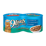 9 Lives&nbsp;Daily Essentials&nbsp;tender cuts with real chicken in gravy, 4-count Full-Size Picture